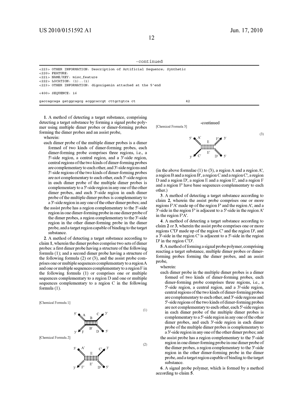 METHOD OF DETECTING TARGET SUBSTANCE - diagram, schematic, and image 18