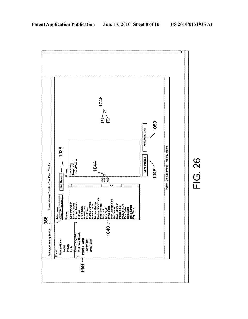 Wagering Web Service System & Method - diagram, schematic, and image 09