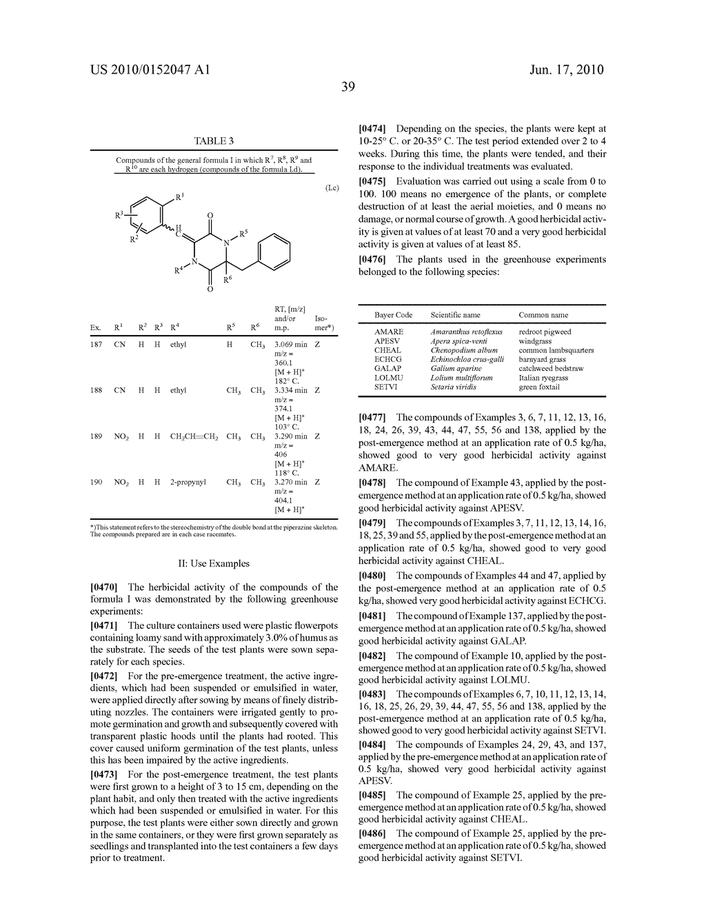 Piperazine Compounds Whith a Herbicidal Action - diagram, schematic, and image 40