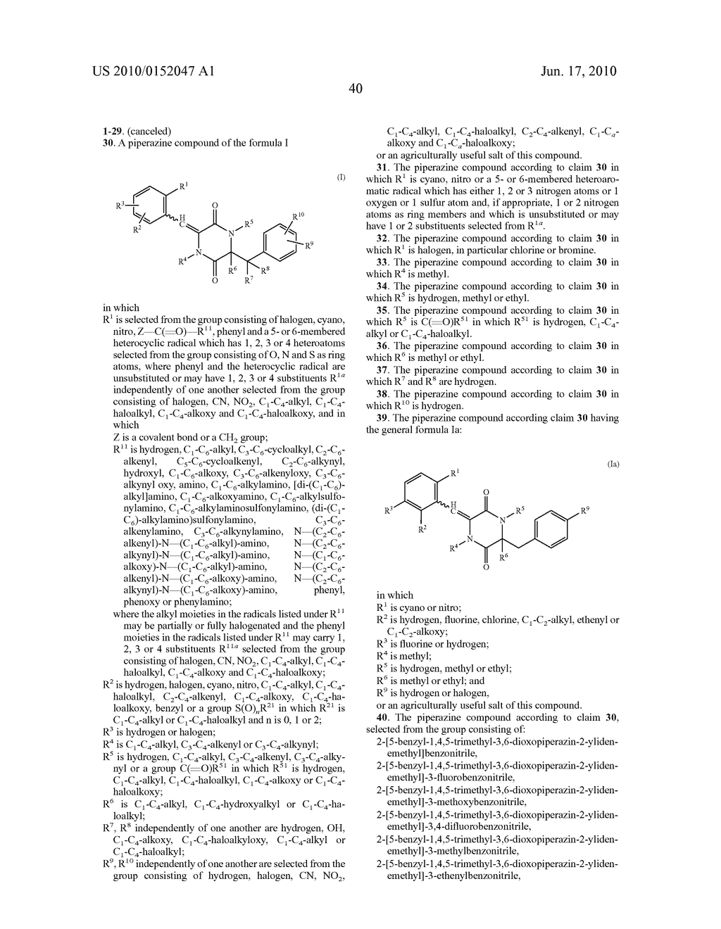 Piperazine Compounds Whith a Herbicidal Action - diagram, schematic, and image 41