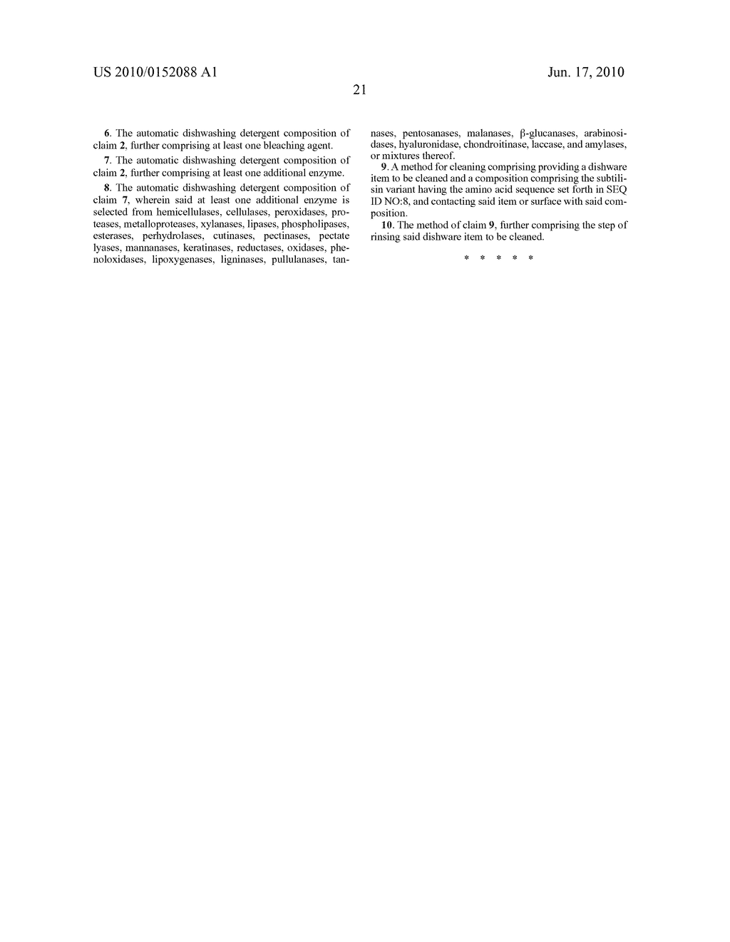 COMPOSITIONS AND METHODS COMPRISING A SUBTILISIN VARIANT - diagram, schematic, and image 22