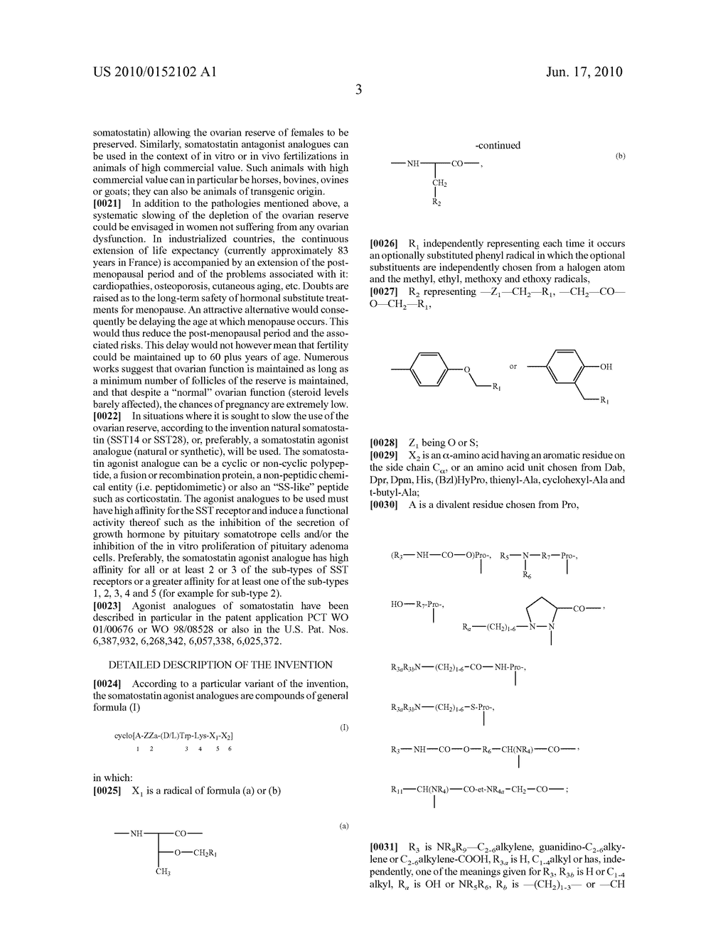 USE OF SOMATOSTATIN OR ONE OF ITS ANALOGUES FOR PREPARING A MEDICAMENT INTENDED TO REGULATE THE OVARIAN FOLLICULAR RESERVE IN NON-MENOPAUSAL WOMEN - diagram, schematic, and image 07