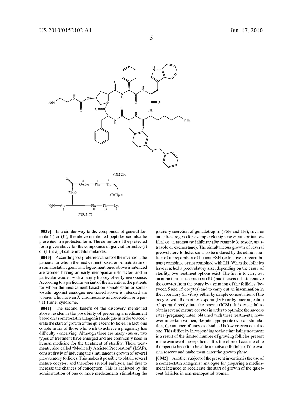 USE OF SOMATOSTATIN OR ONE OF ITS ANALOGUES FOR PREPARING A MEDICAMENT INTENDED TO REGULATE THE OVARIAN FOLLICULAR RESERVE IN NON-MENOPAUSAL WOMEN - diagram, schematic, and image 09