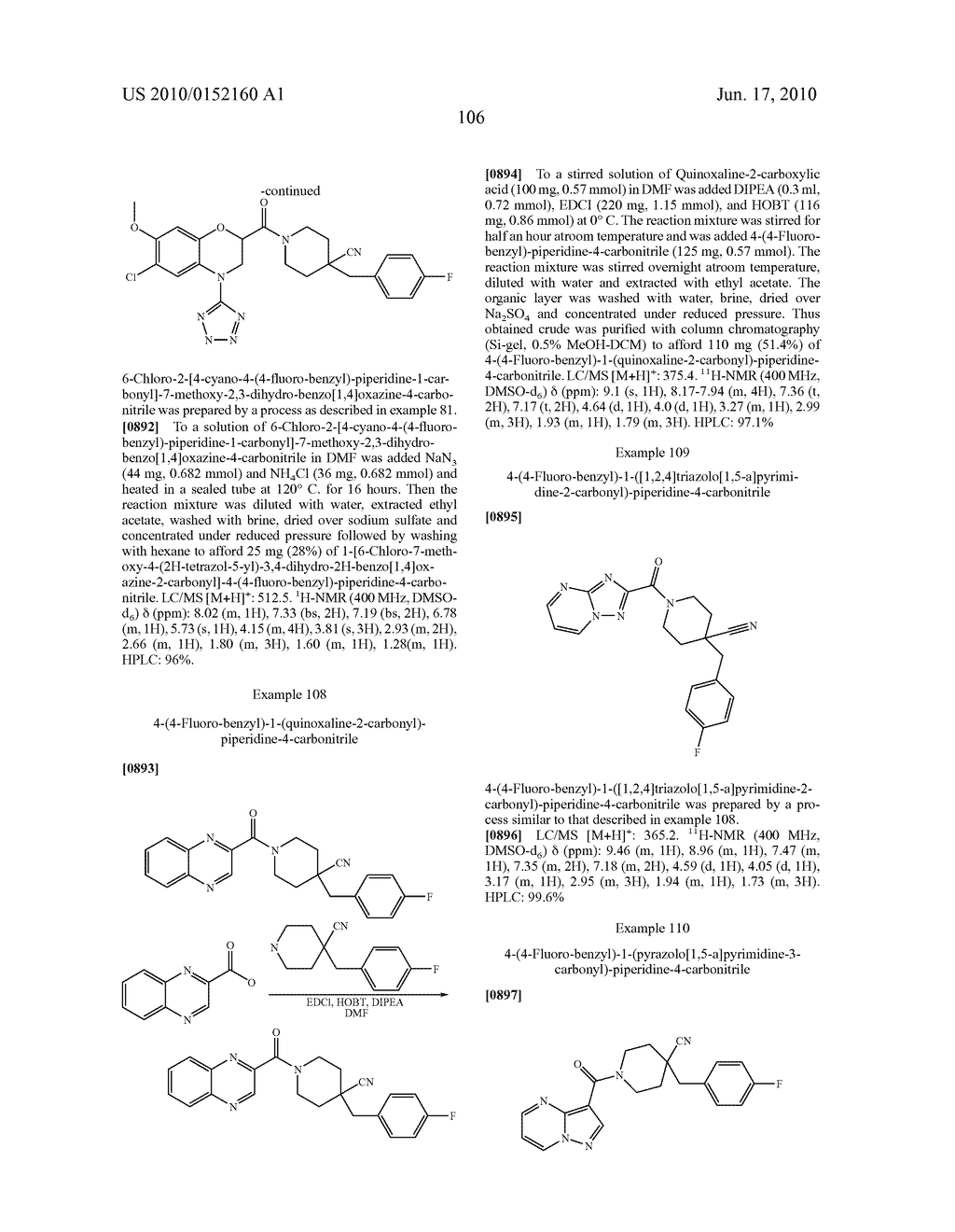 NOVEL BENZODIOXANE AND BENZOXAZINE DERIVATIVES USEFUL AS CC CHEMOKINE RECEPTOR LIGANDS - diagram, schematic, and image 107