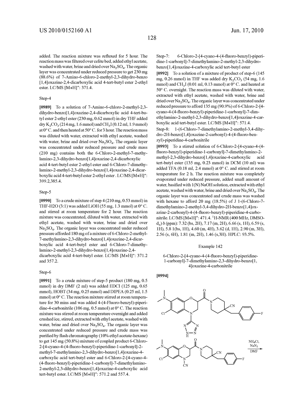 NOVEL BENZODIOXANE AND BENZOXAZINE DERIVATIVES USEFUL AS CC CHEMOKINE RECEPTOR LIGANDS - diagram, schematic, and image 129