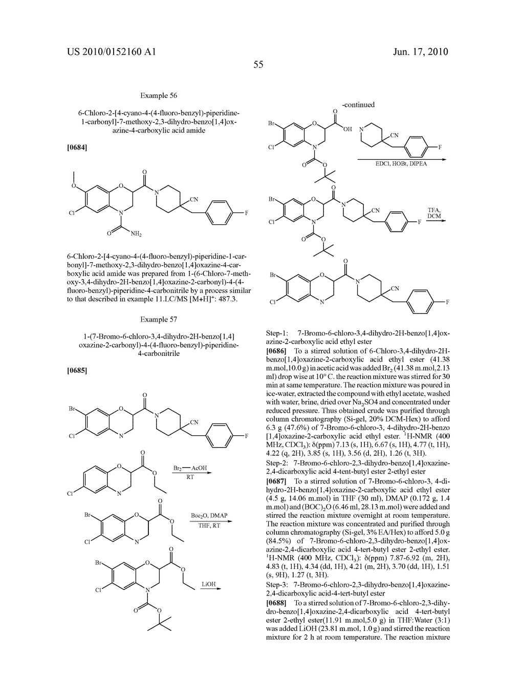 NOVEL BENZODIOXANE AND BENZOXAZINE DERIVATIVES USEFUL AS CC CHEMOKINE RECEPTOR LIGANDS - diagram, schematic, and image 56