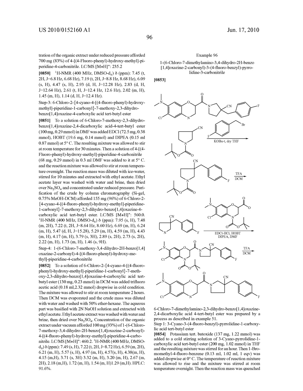 NOVEL BENZODIOXANE AND BENZOXAZINE DERIVATIVES USEFUL AS CC CHEMOKINE RECEPTOR LIGANDS - diagram, schematic, and image 97