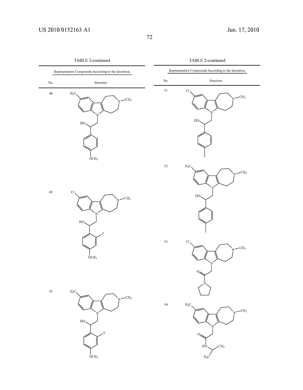 AZEPINO[4,5-B]INDOLES AND METHODS OF USE - diagram, schematic, and image 73