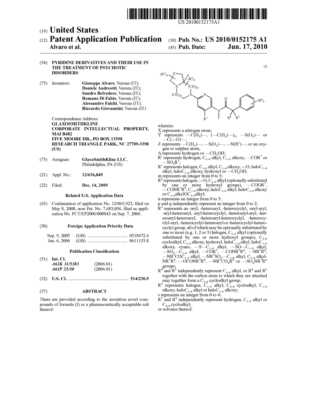 Pyridine Derivatives and Their Use in The Treatment of Psychotic Disorders - diagram, schematic, and image 01