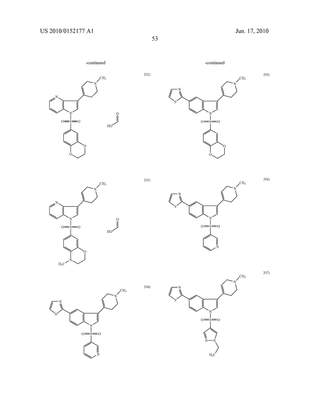 COMPOUNDS HAVING 5-HT6 RECEPTOR AFFINITY - diagram, schematic, and image 54