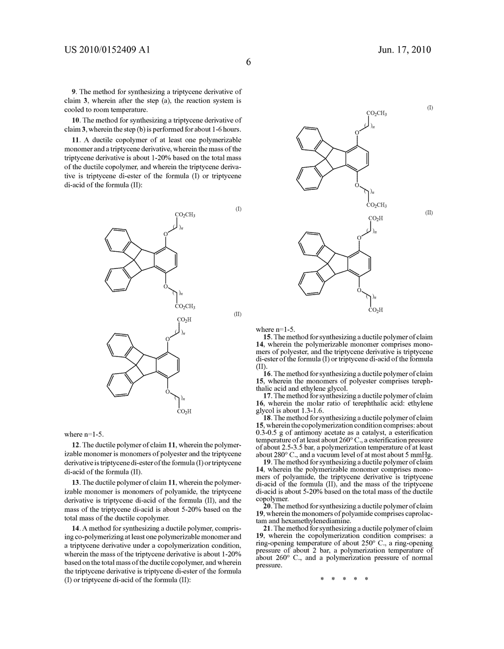 Triptycene Derivatives, Method for Synthesizing the Same and Application Thereof - diagram, schematic, and image 08