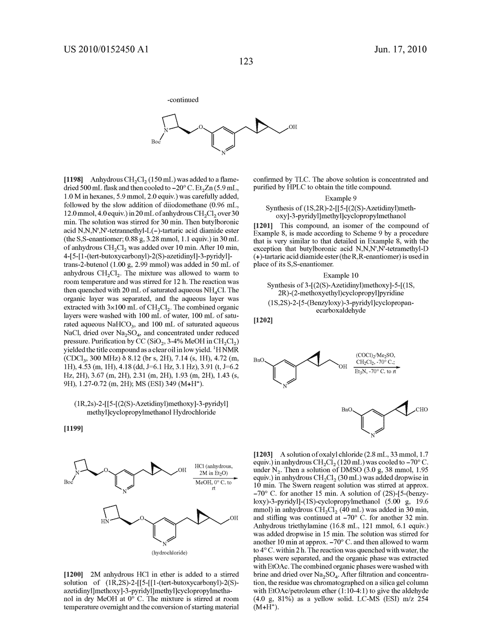 NICOTINIC ACETYLCHOLINE RECEPTOR LIGANDS AND THE USES THEREOF - diagram, schematic, and image 124