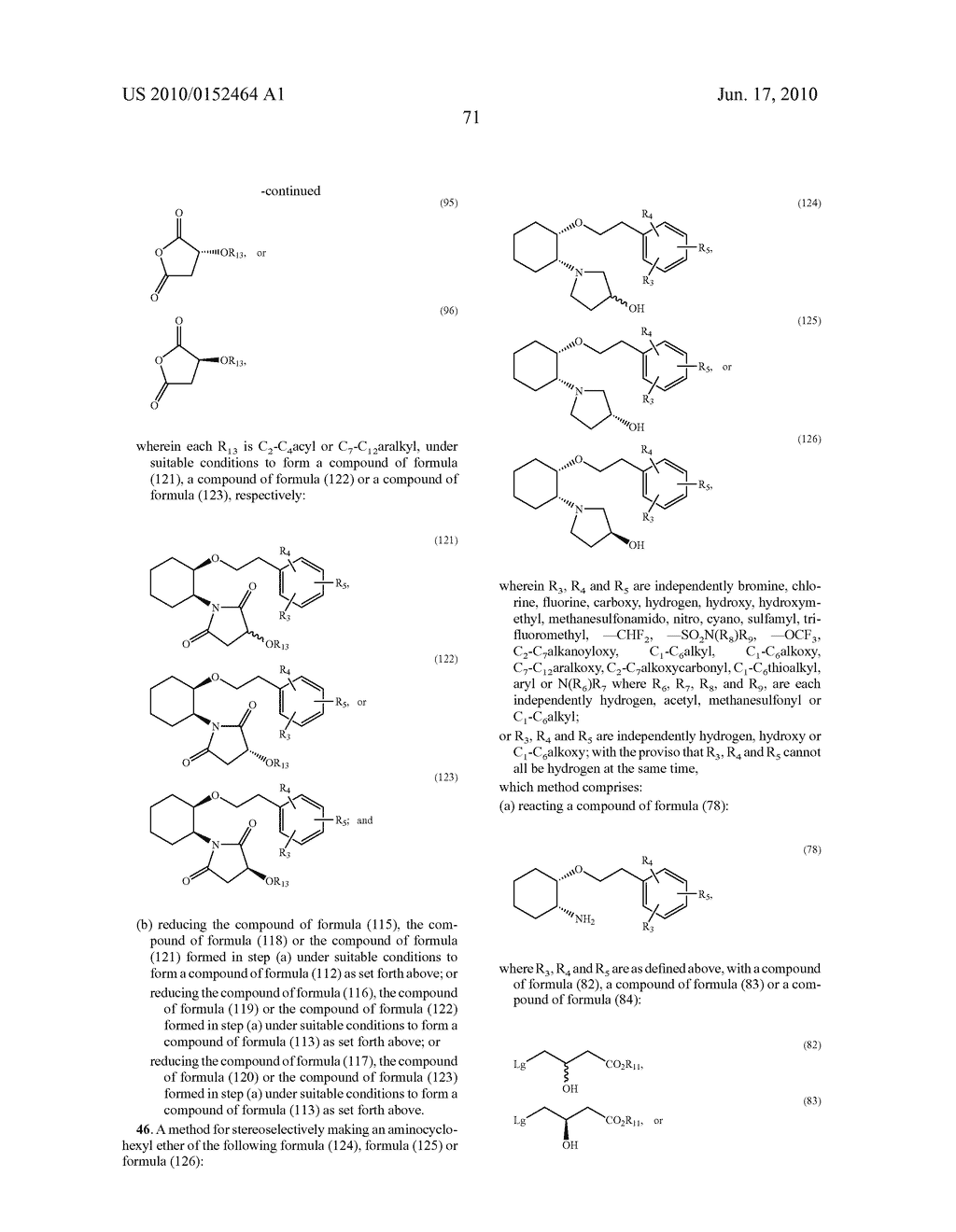 SYNTHETIC PROCESS FOR AMINOCYCLOHEXYL ETHER COMPOUNDS - diagram, schematic, and image 119