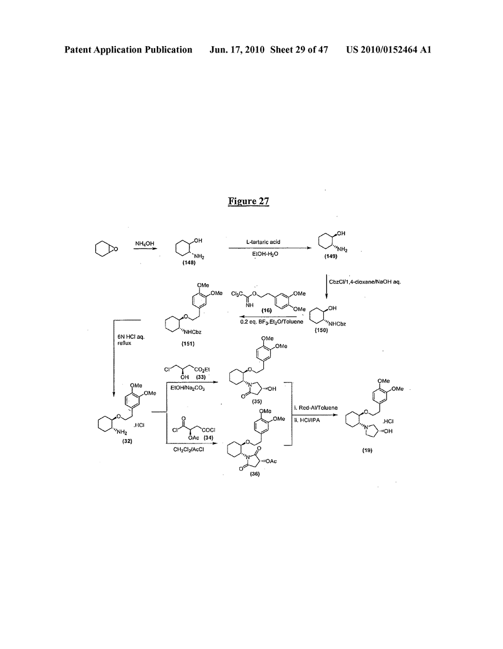 SYNTHETIC PROCESS FOR AMINOCYCLOHEXYL ETHER COMPOUNDS - diagram, schematic, and image 30