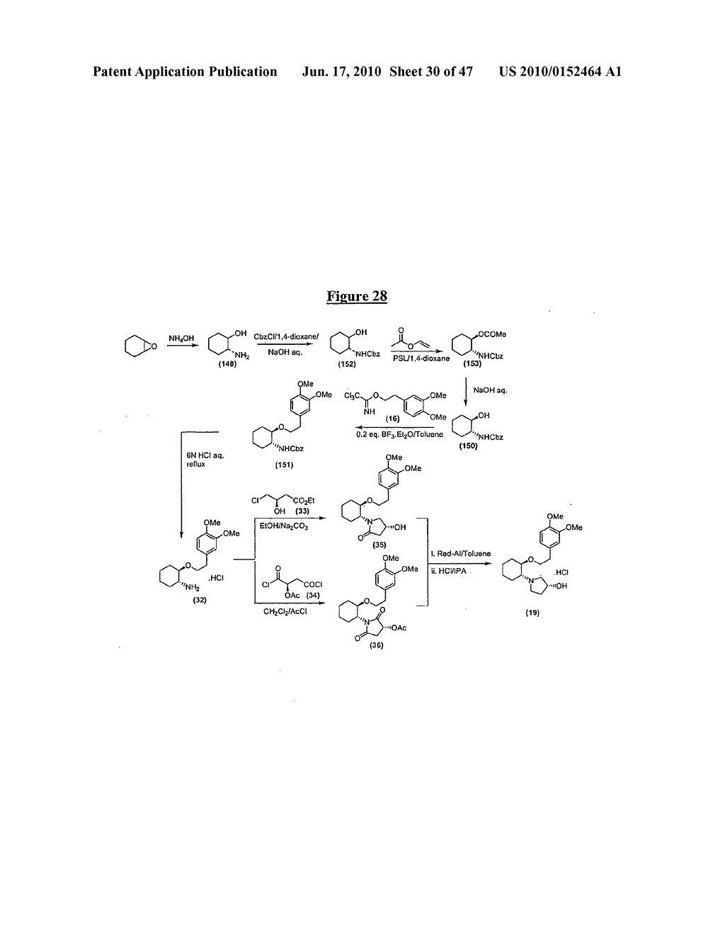 SYNTHETIC PROCESS FOR AMINOCYCLOHEXYL ETHER COMPOUNDS - diagram, schematic, and image 31