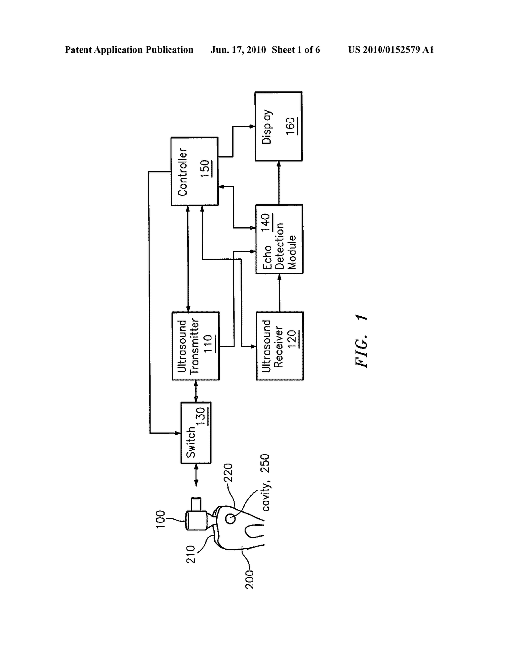 PORTABLE ULTRASONIC DEVICE AND ALGORITHMS FOR DIAGNOSIS OF DENTAL CARIES - diagram, schematic, and image 02