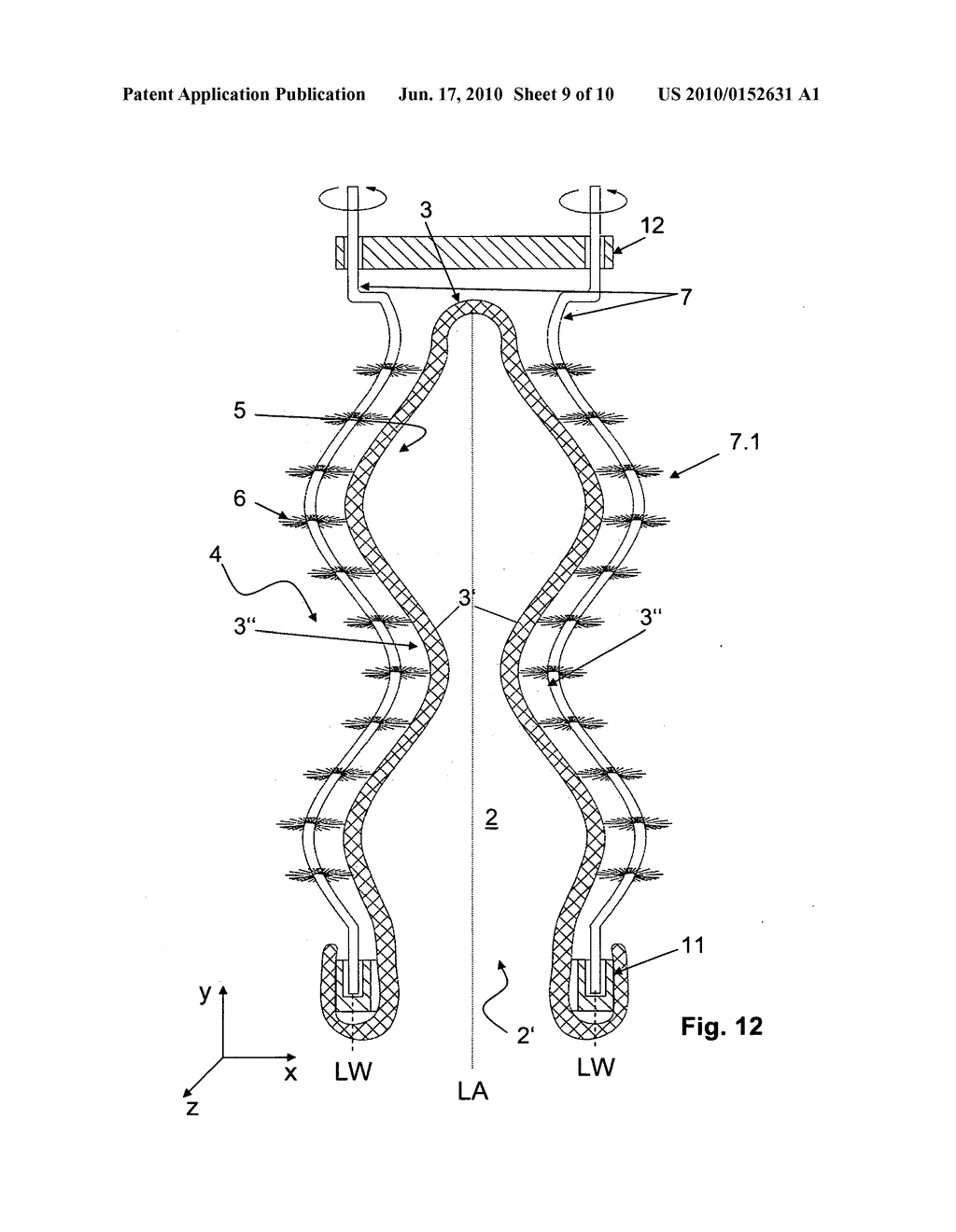 Massaging device for the male genital organ - diagram, schematic, and image 10