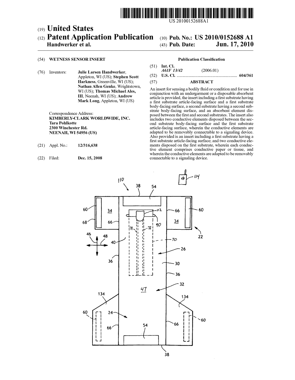 Wetness sensor insert - diagram, schematic, and image 01