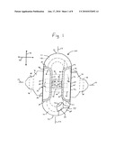 Article with fluid-activated barriers diagram and image