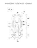 ABSORBENT ARTICLE HAVING LINE OF WEAKNESS FOR FOLDING THE ARTICLE diagram and image