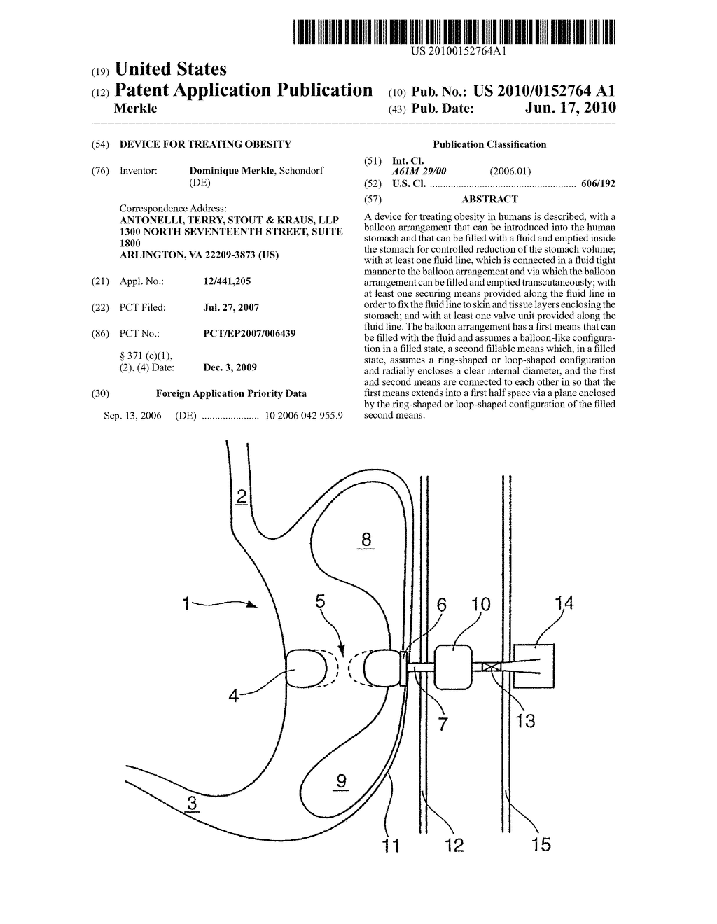 DEVICE FOR TREATING OBESITY - diagram, schematic, and image 01