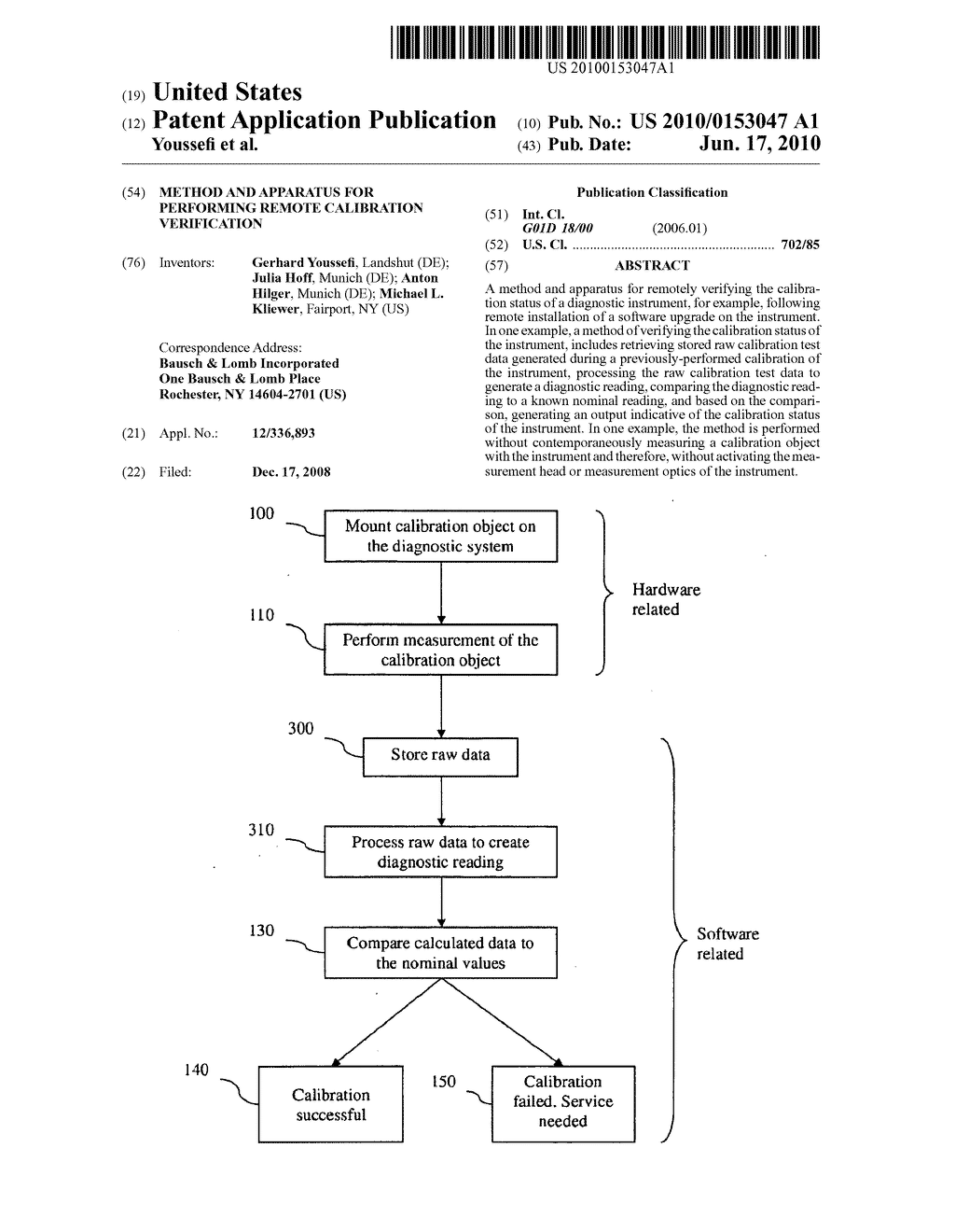 Method and Apparatus for Performing Remote Calibration Verification - diagram, schematic, and image 01