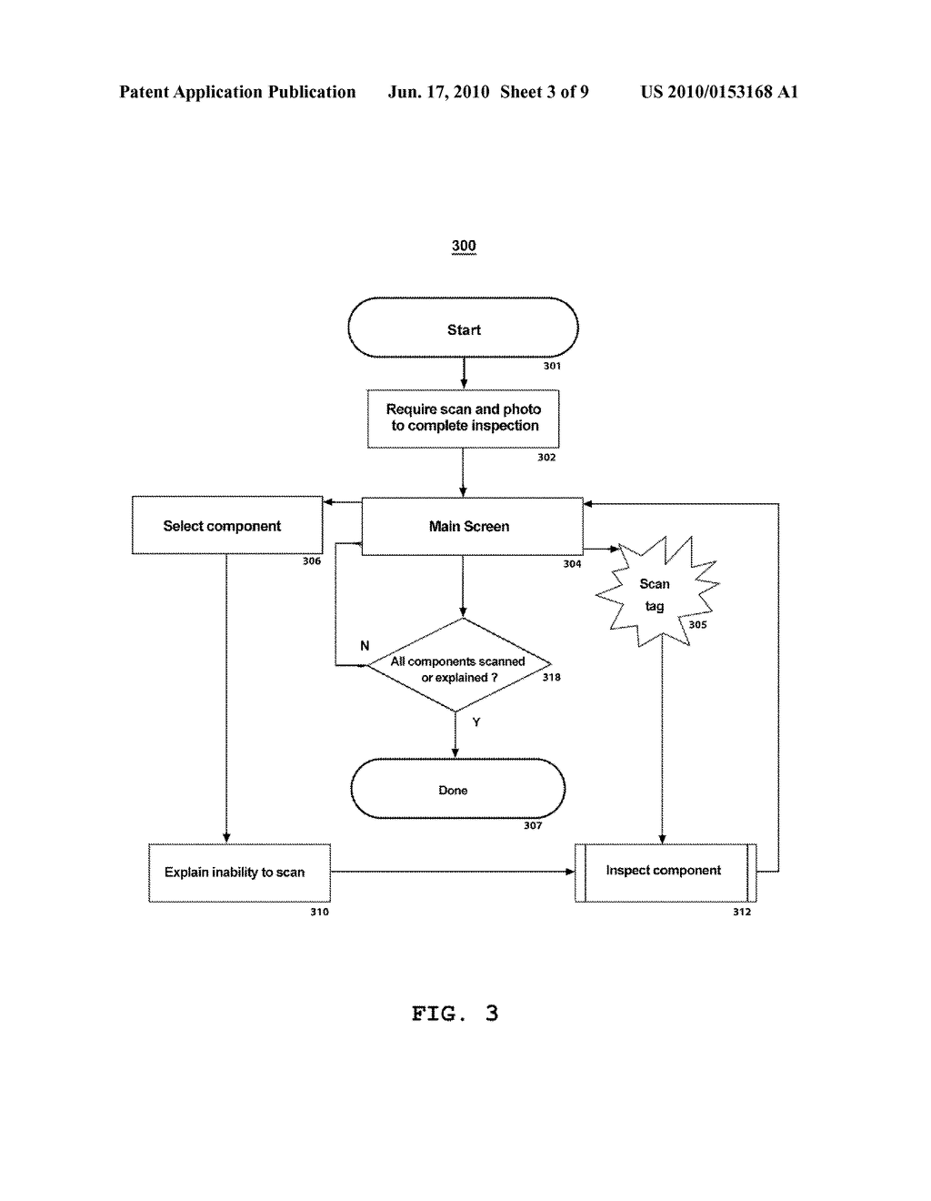SYSTEM AND METHOD FOR CARRYING OUT AN INSPECTION OR MAINTENANCE OPERATION WITH COMPLIANCE TRACKING USING A HANDHELD DEVICE - diagram, schematic, and image 04
