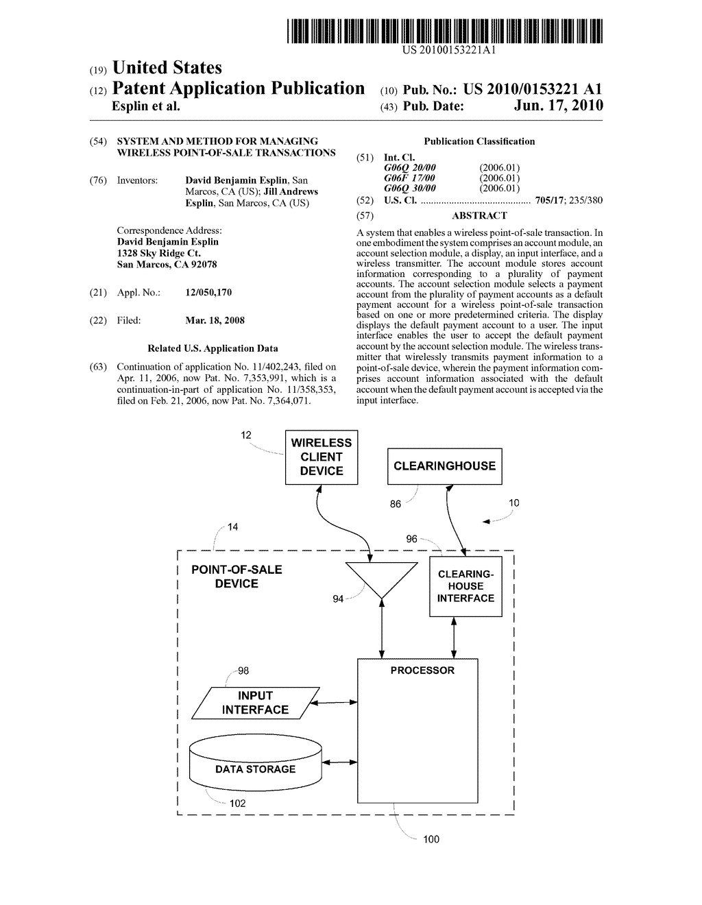 System and method for managing wireless point-of-sale transactions - diagram, schematic, and image 01