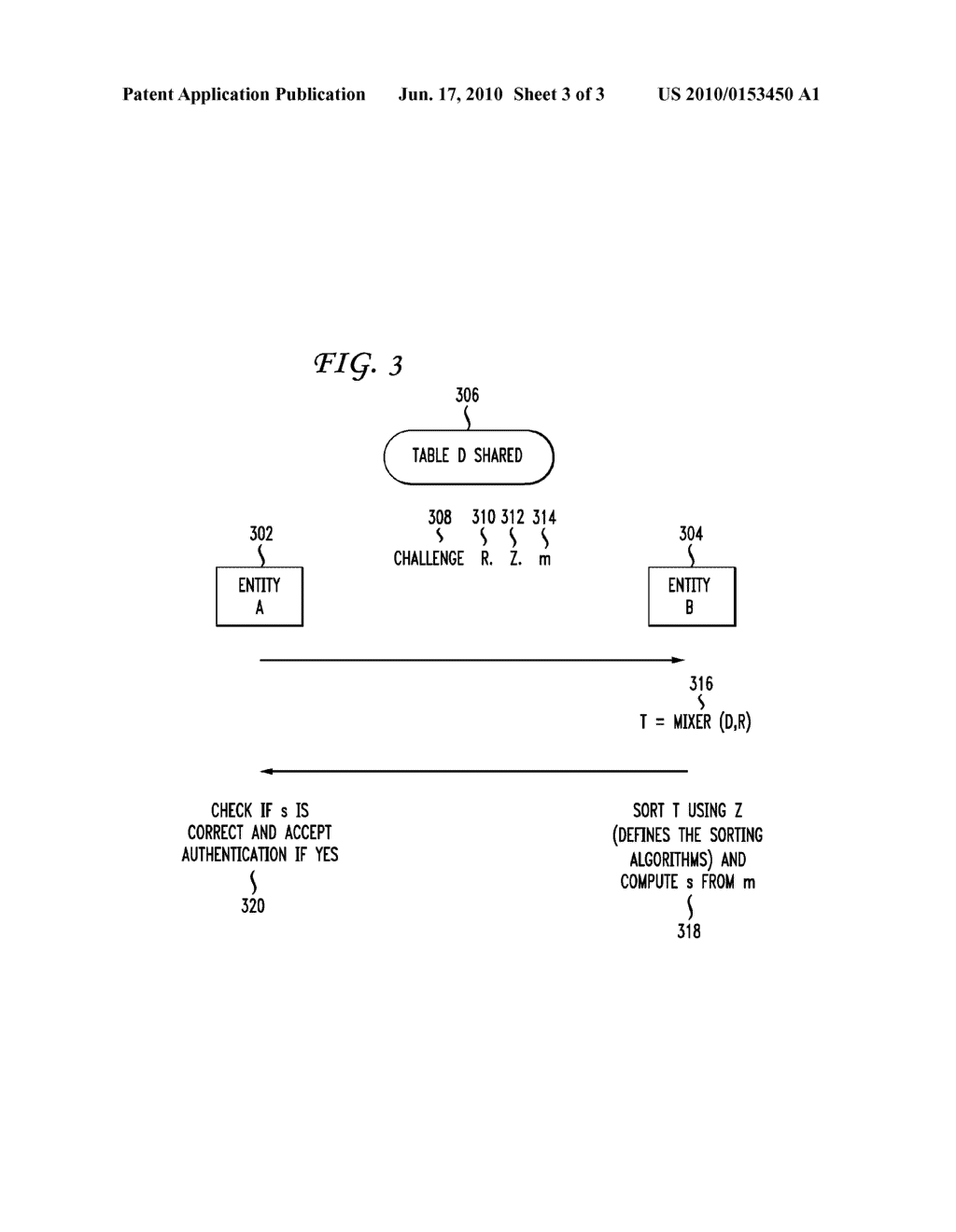 SYSTEM AND METHOD FOR AUTHENTICATION USING A SHARED TABLE AND SORTING EXPONENTIATION - diagram, schematic, and image 04