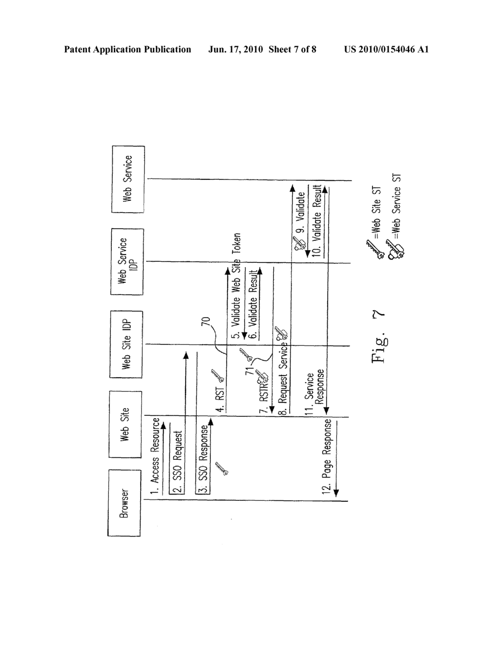 SINGLE SIGN-ON METHOD AND SYSTEM FOR WEB BROWSER - diagram, schematic, and image 08