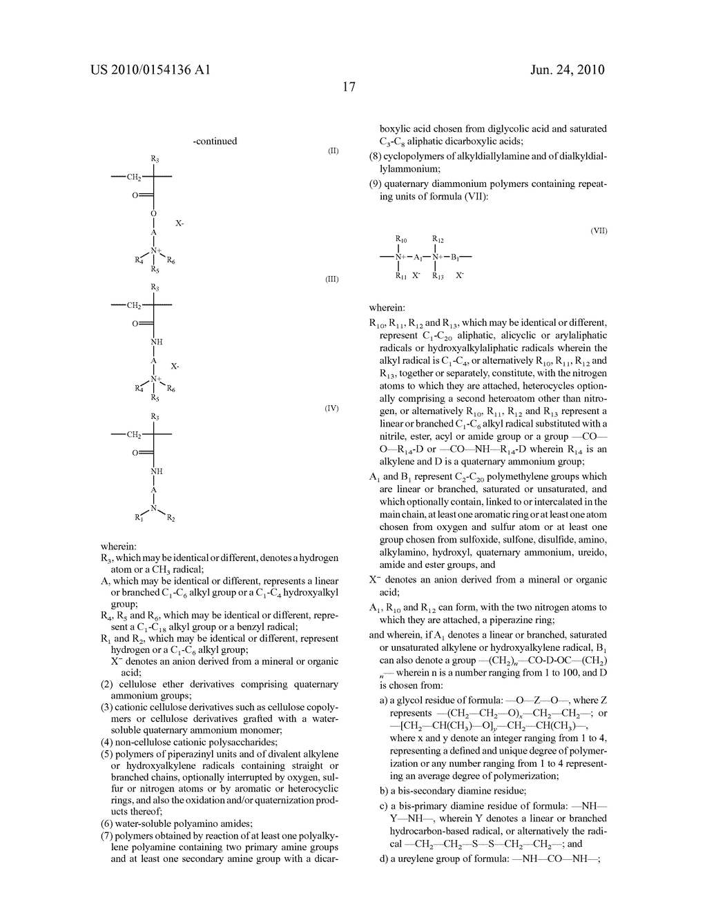 COMPOSITION COMPRISING AT LEAST ONE FATTY SUBSTANCE AND AT LEAST ONE CATIONIC POLYMER, DYEING OR LIGHTENING PROCESS USING IT AND DEVICES THEREFOR - diagram, schematic, and image 18