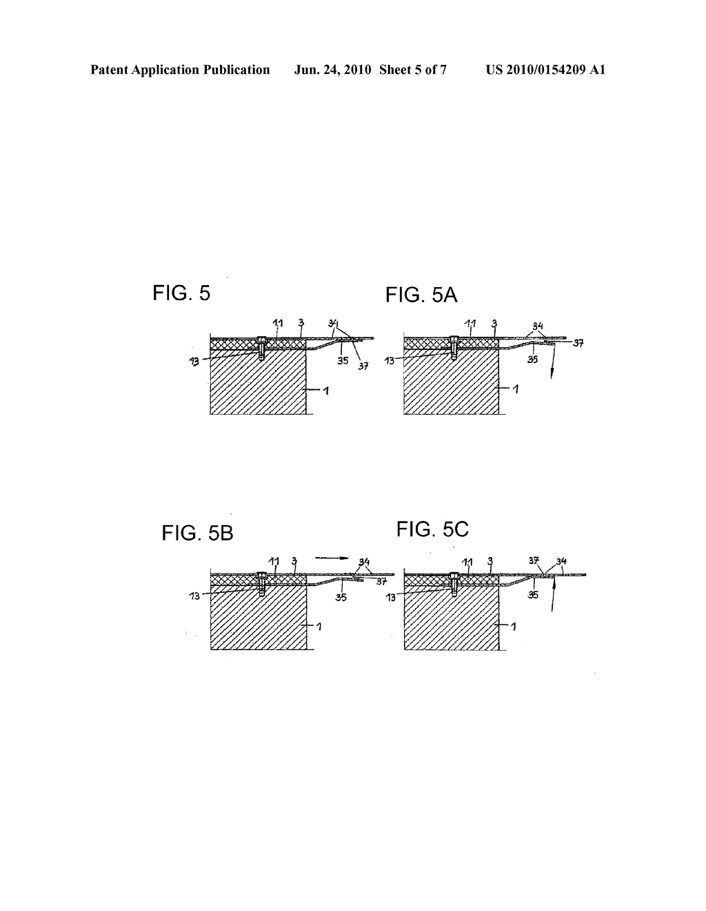 Device for Releasably Fastening a Wire Foil in an Installation for Producing Paper - diagram, schematic, and image 06