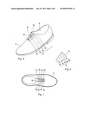 SHOE WITH SENSORS, CONTROLLER AND ACTIVE-RESPONSE ELEMENTS AND METHOD FOR USE THEREOF diagram and image