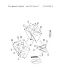 Collapsible hunting blind diagram and image