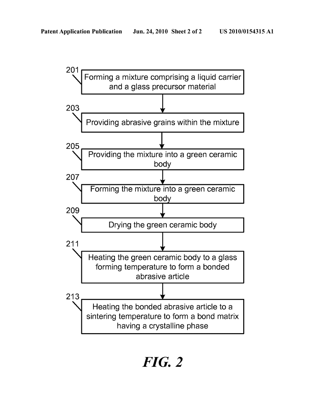 BONDED ABRASIVE ARTICLES AND METHODS OF FORMING - diagram, schematic, and image 03