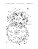 METHOD AND ASSEMBLY FOR SEPARATING OPENING DEVICES SUPPLIED JOINTLY IN THE FORM OF A SHEET AND APPLIED INDIVIDUALLY TO RESPECTIVE PACKAGES OF POURABLE FOOD PRODUCTS diagram and image