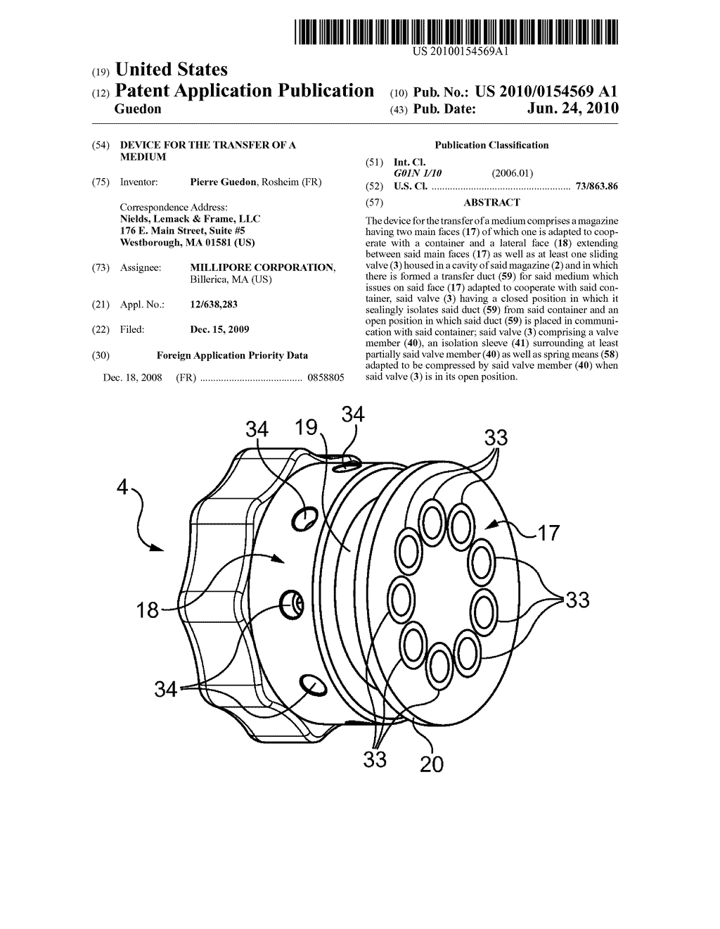 Device For The Transfer Of A Medium - diagram, schematic, and image 01