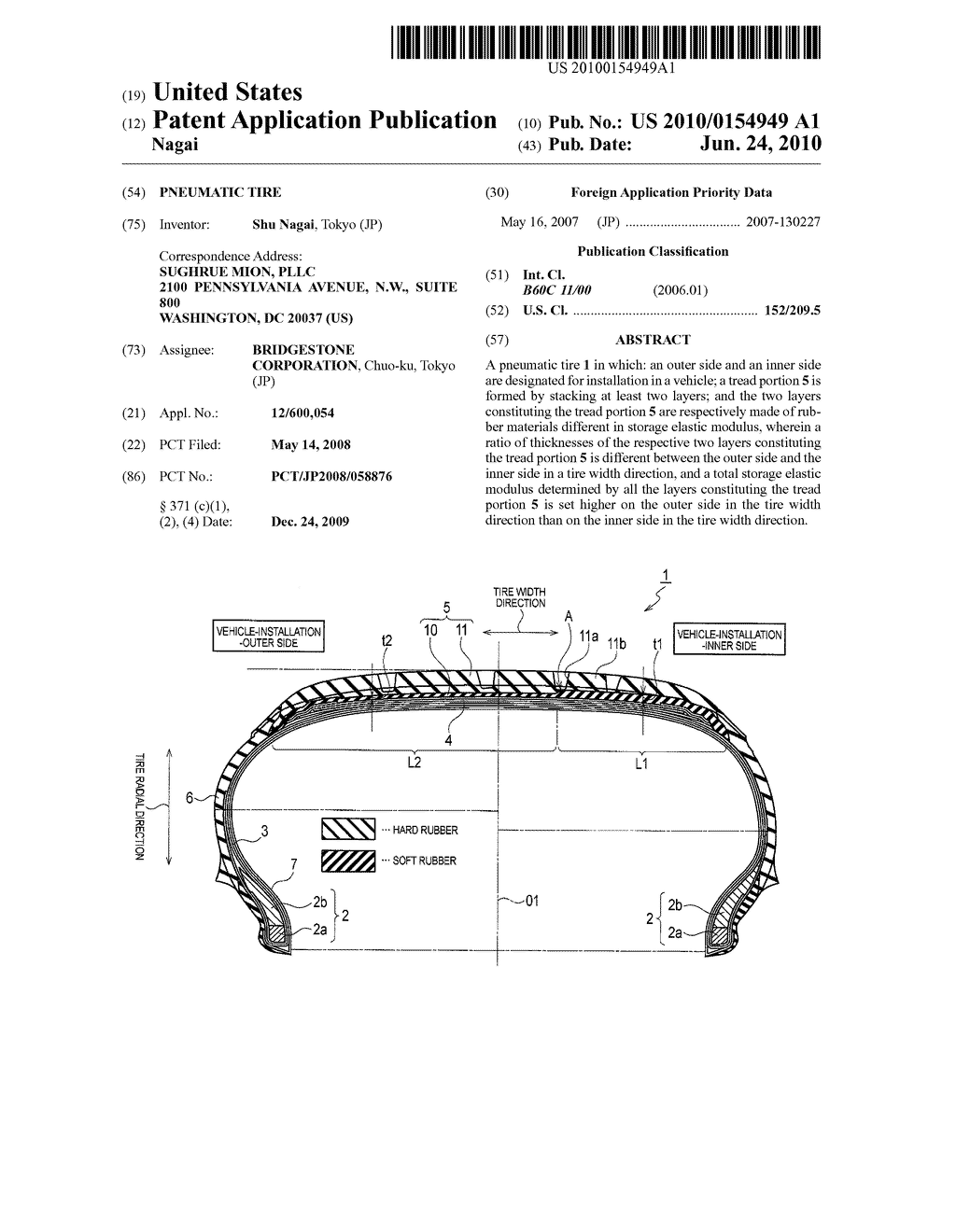 PNEUMATIC TIRE - diagram, schematic, and image 01