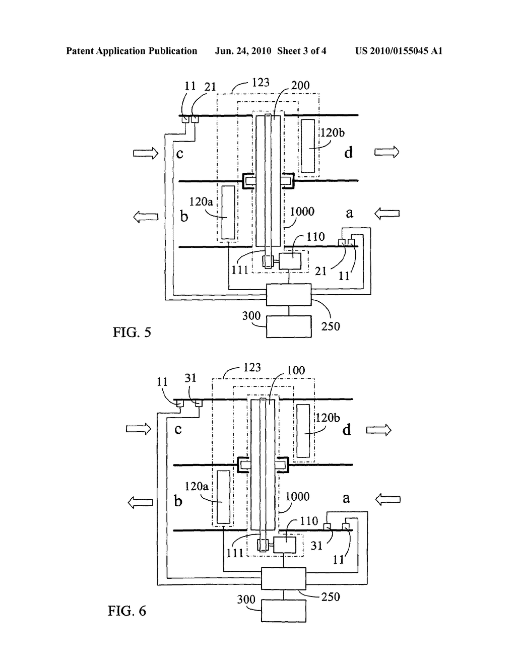 Rotary type heat exchange apparatus with automatic flow rate exchange modulation - diagram, schematic, and image 04