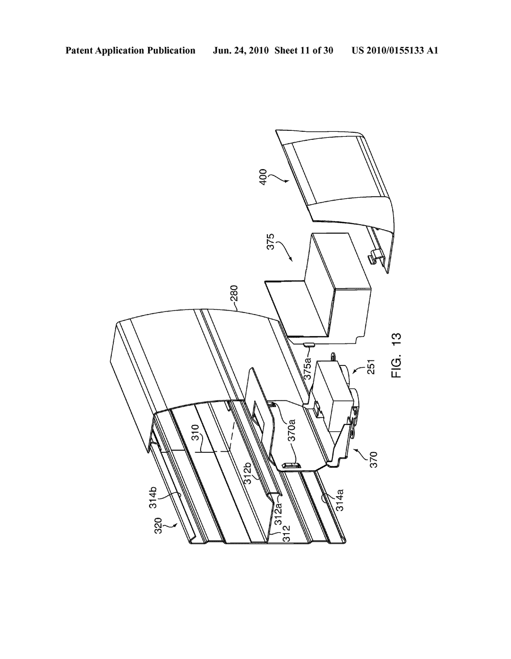 DOWNWARD FACING RECEPTACLE ASSEMBLY FOR CABLE RACEWAY - diagram, schematic, and image 12