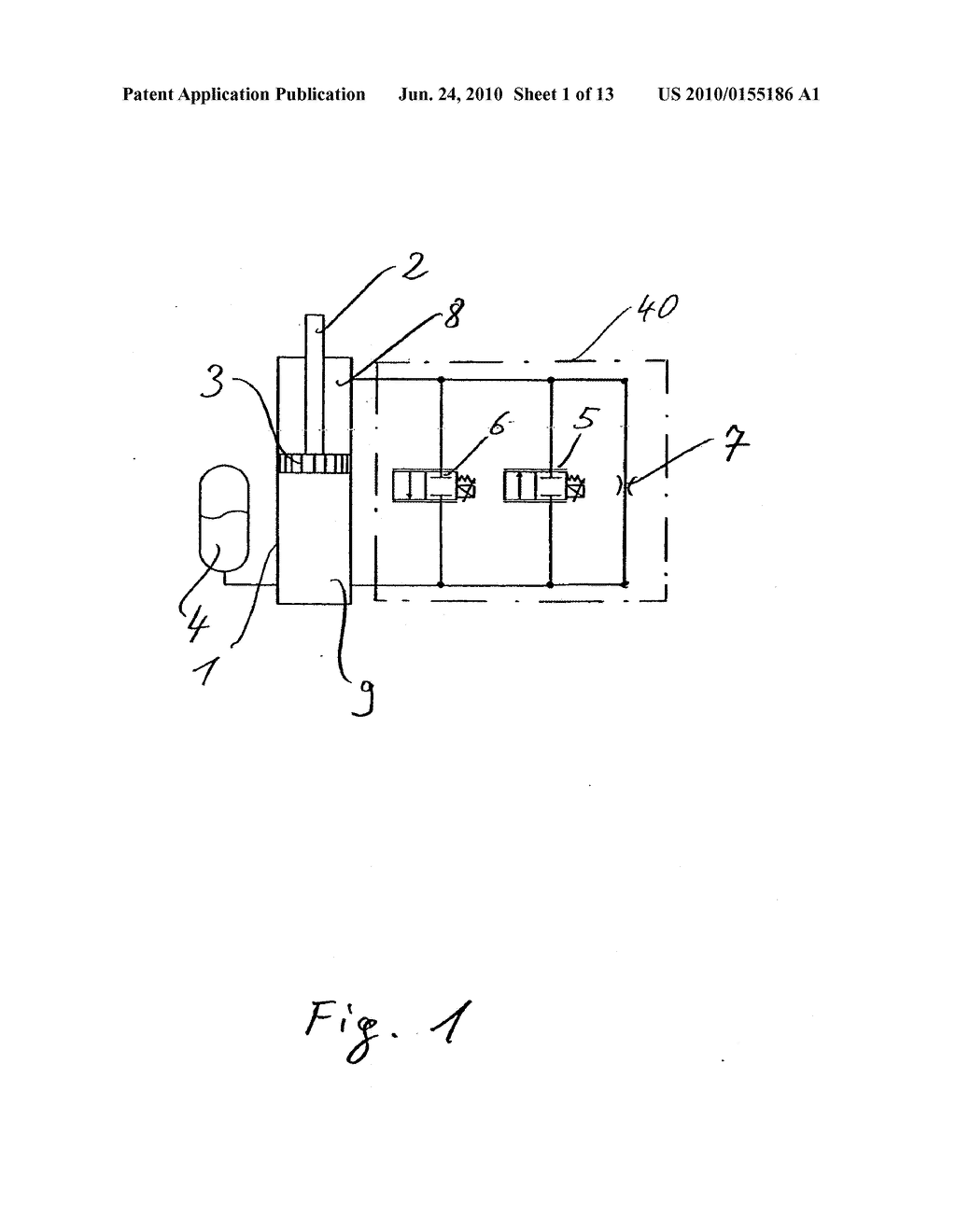 Regulated Dashpot With Shock-Absorption Force Controls - diagram, schematic, and image 02