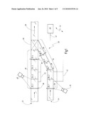 Material-flow control for collision avoidance in a conveyor system diagram and image