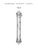 HOLLOW FIBER MEMBRANE MODULE, PROCESS FOR MANUFACTURING THE SAME, HOLLOW FIBER MEMBRANE MODULE ASSEMBLY AND METHOD OF PURIFYING SUSPENDED WATER WITH USE diagram and image