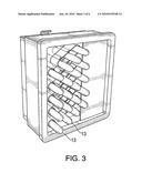 Retail cosmetic display pods and method of merchandising diagram and image