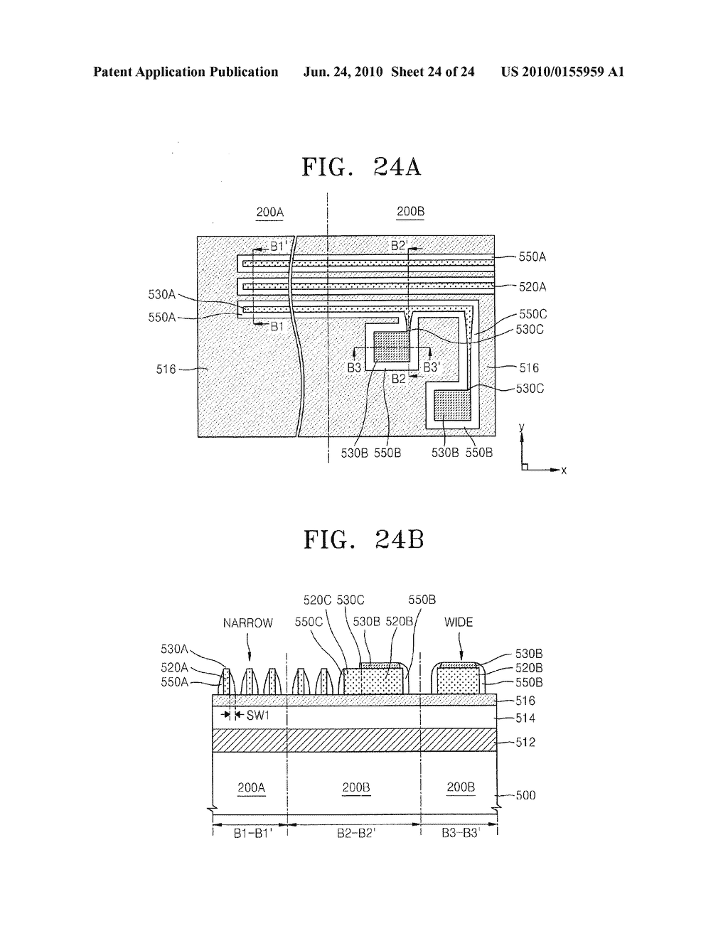 Semiconductor Devices Having Narrow Conductive Line Patterns and Related Methods of Forming Such Semiconductor Devices - diagram, schematic, and image 25