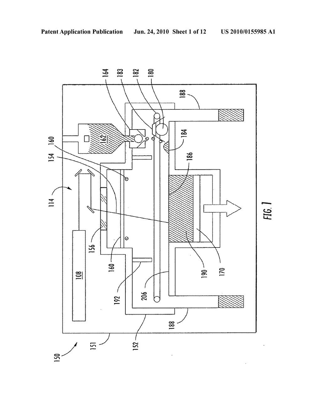 Apparatus and Method for Cooling Part Cake in Laser Sintering - diagram, schematic, and image 02