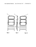 FOLDING MESH CHAIR WITH NESTING HOOPS diagram and image