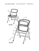 FOLDING MESH CHAIR WITH NESTING HOOPS diagram and image