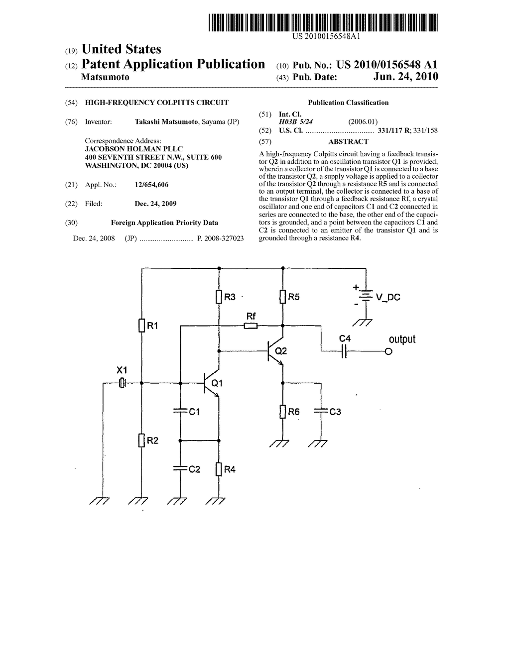 High-frequency colpitts circuit - diagram, schematic, and image 01