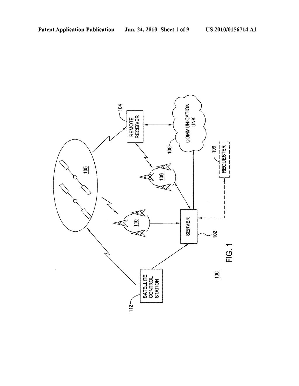 METHOD AND APPARATUS FOR MONITORING THE INTEGRITY OF SATELLITE TRACKING DATA USED BY A REMOTE RECEIVER - diagram, schematic, and image 02